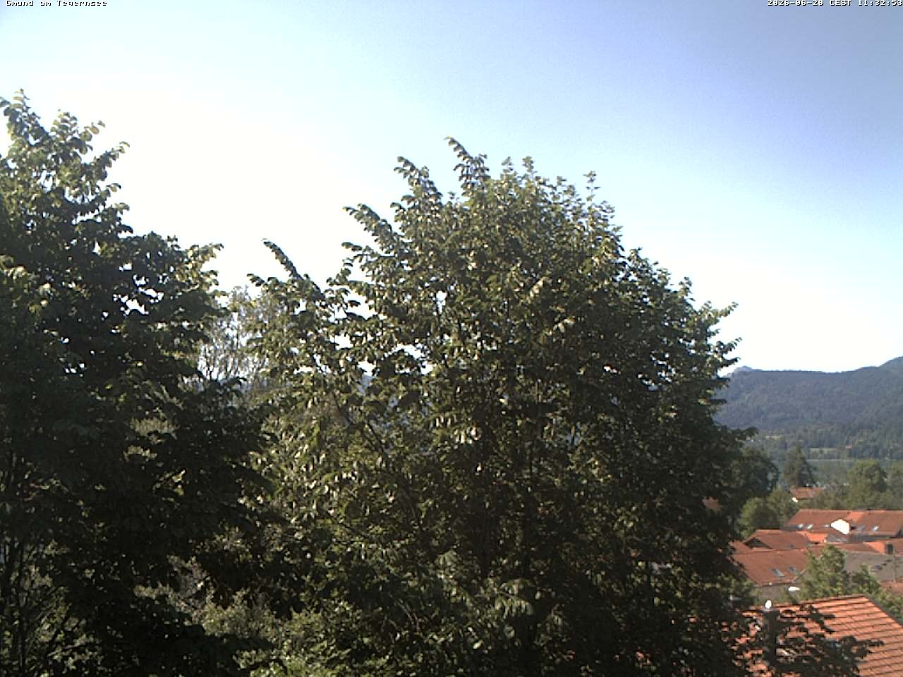 Archiv Foto Webcam Gmund am Tegernsee - Blick nach Süden