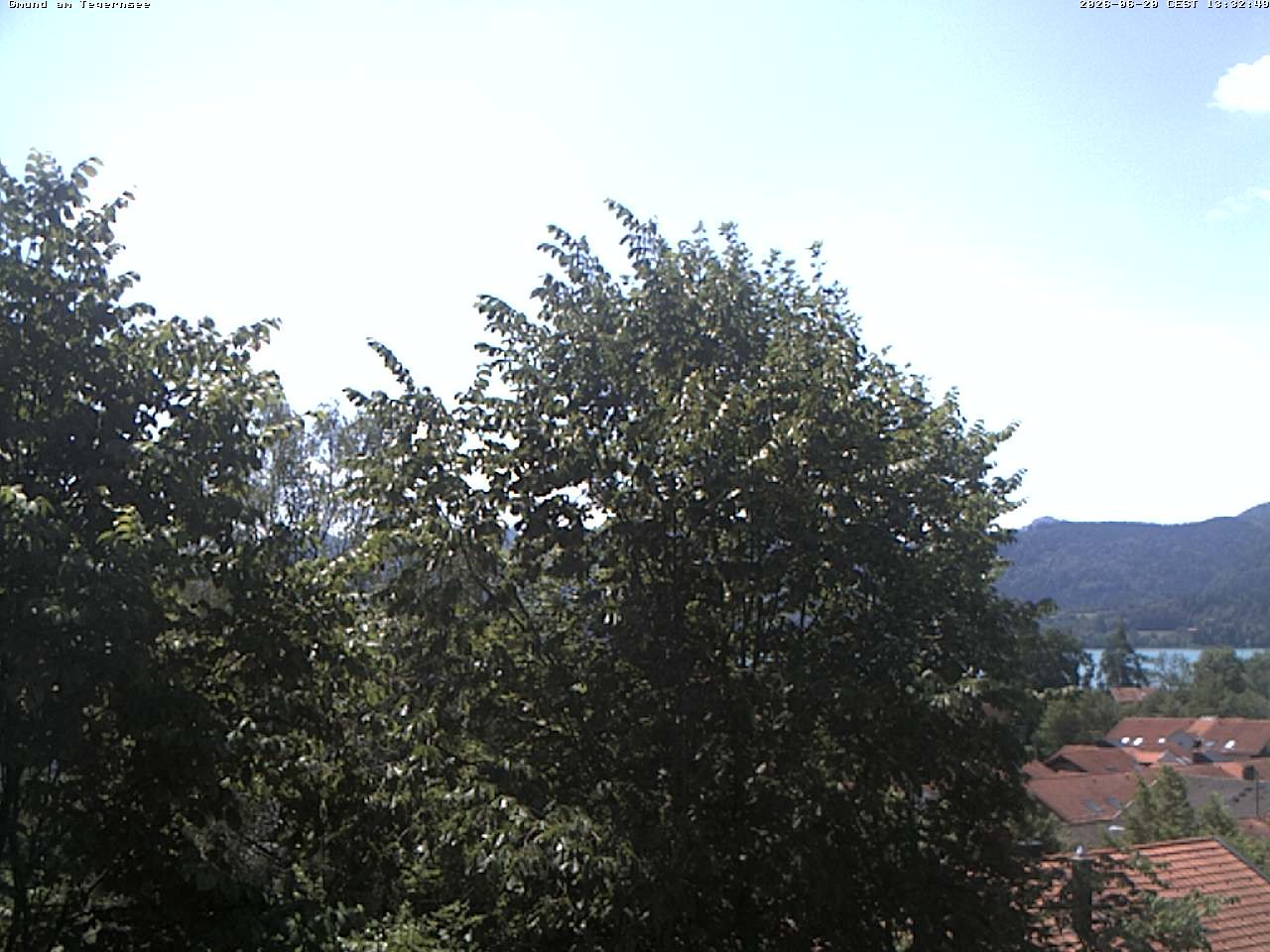 Archiv Foto Webcam Gmund am Tegernsee - Blick nach Süden