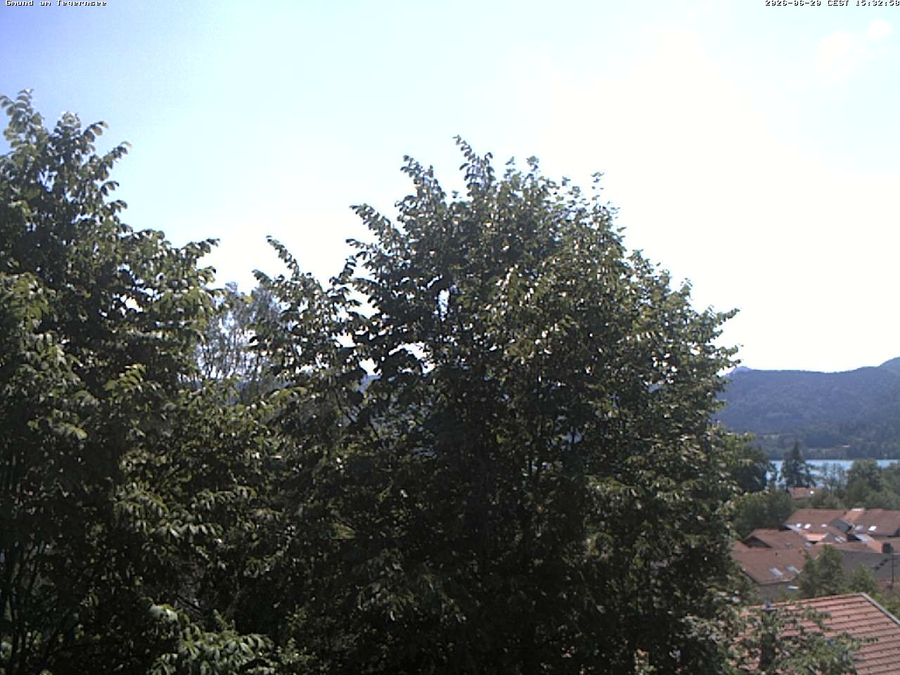 Archiv Foto Webcam Gmund am Tegernsee - Blick nach Süden
