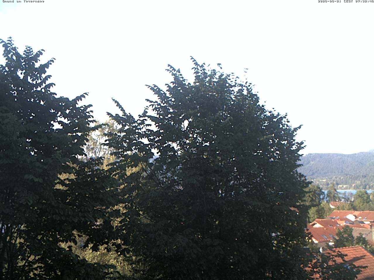 Archived image Webcam Gmund - Tegernsee - View to the South