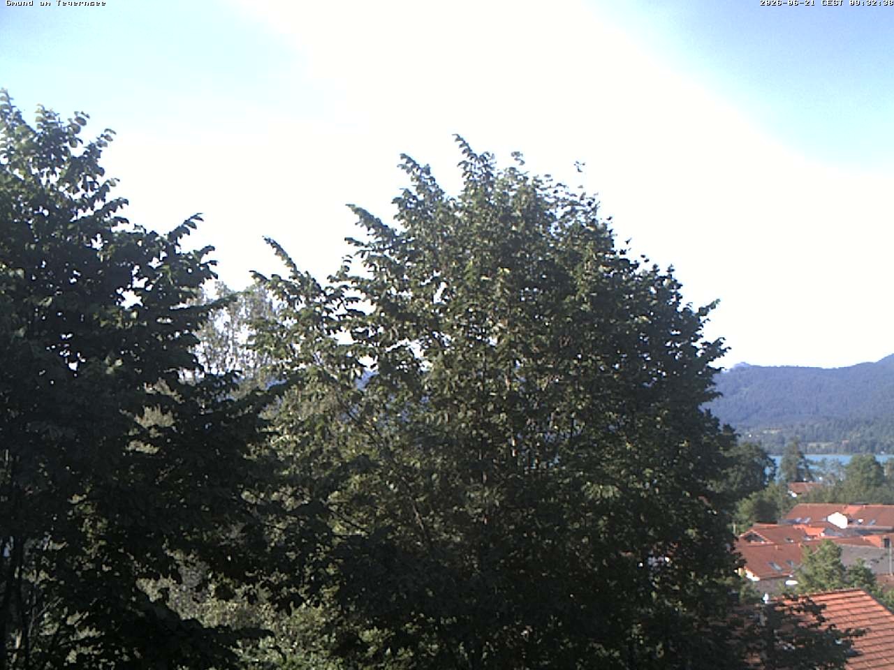 Archiv Foto Webcam Gmund am Tegernsee - Blick nach Süden
