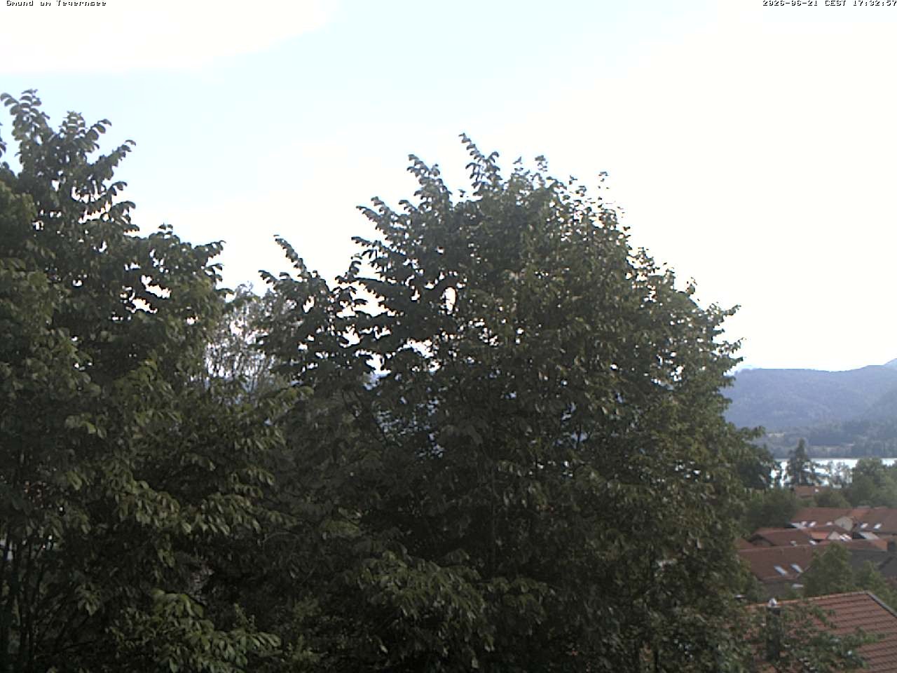 Archiv Foto Webcam Gmund am Tegernsee - Blick nach Süden