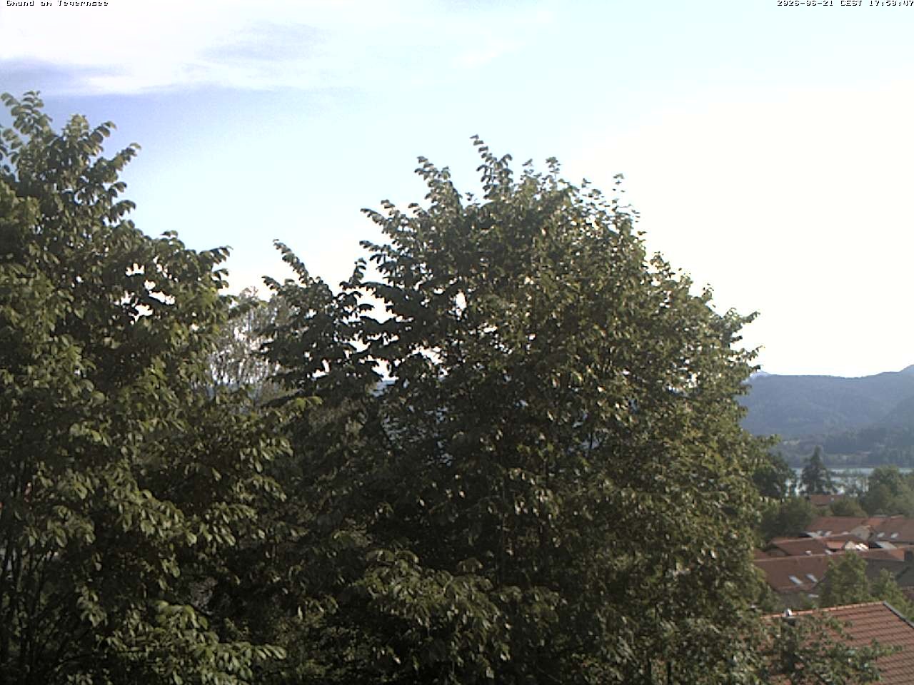 Archiv Foto Webcam Gmund am Tegernsee - Blick nach Süden