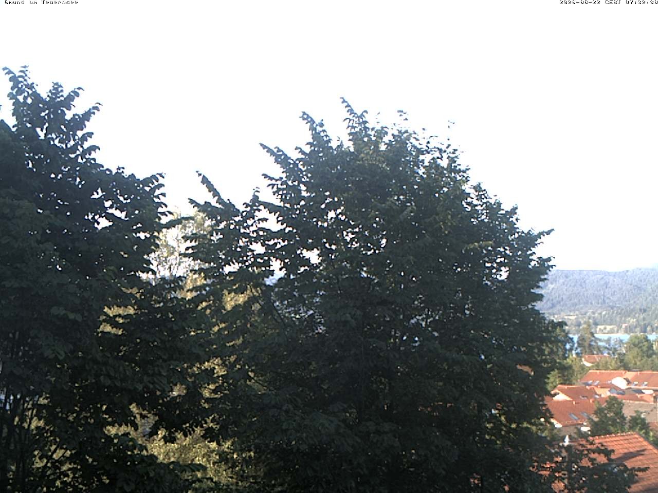 Archiv Foto Webcam Gmund am Tegernsee - Blick nach Süden