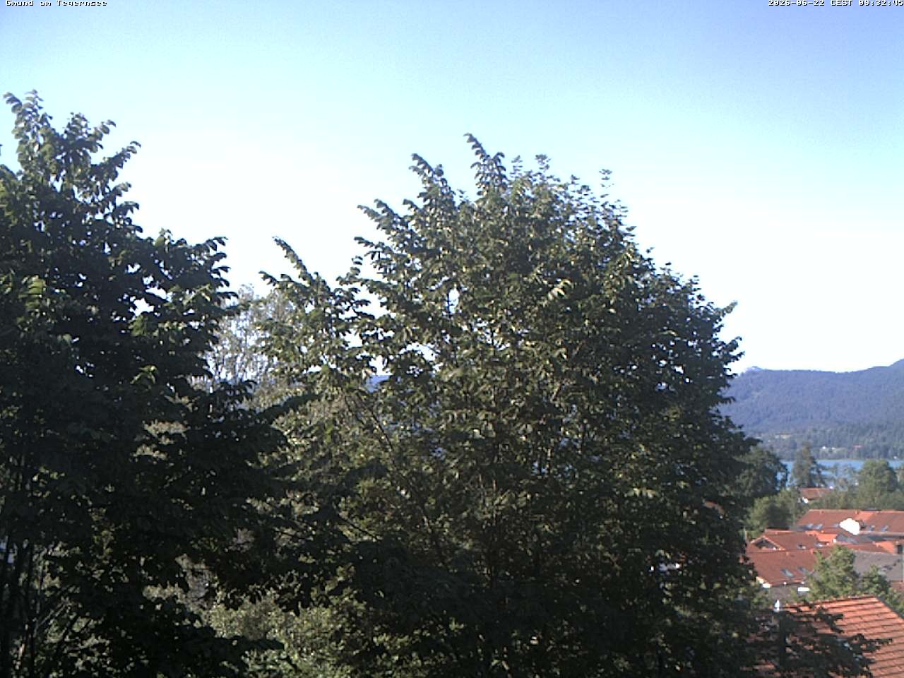 Archiv Foto Webcam Gmund am Tegernsee - Blick nach Süden