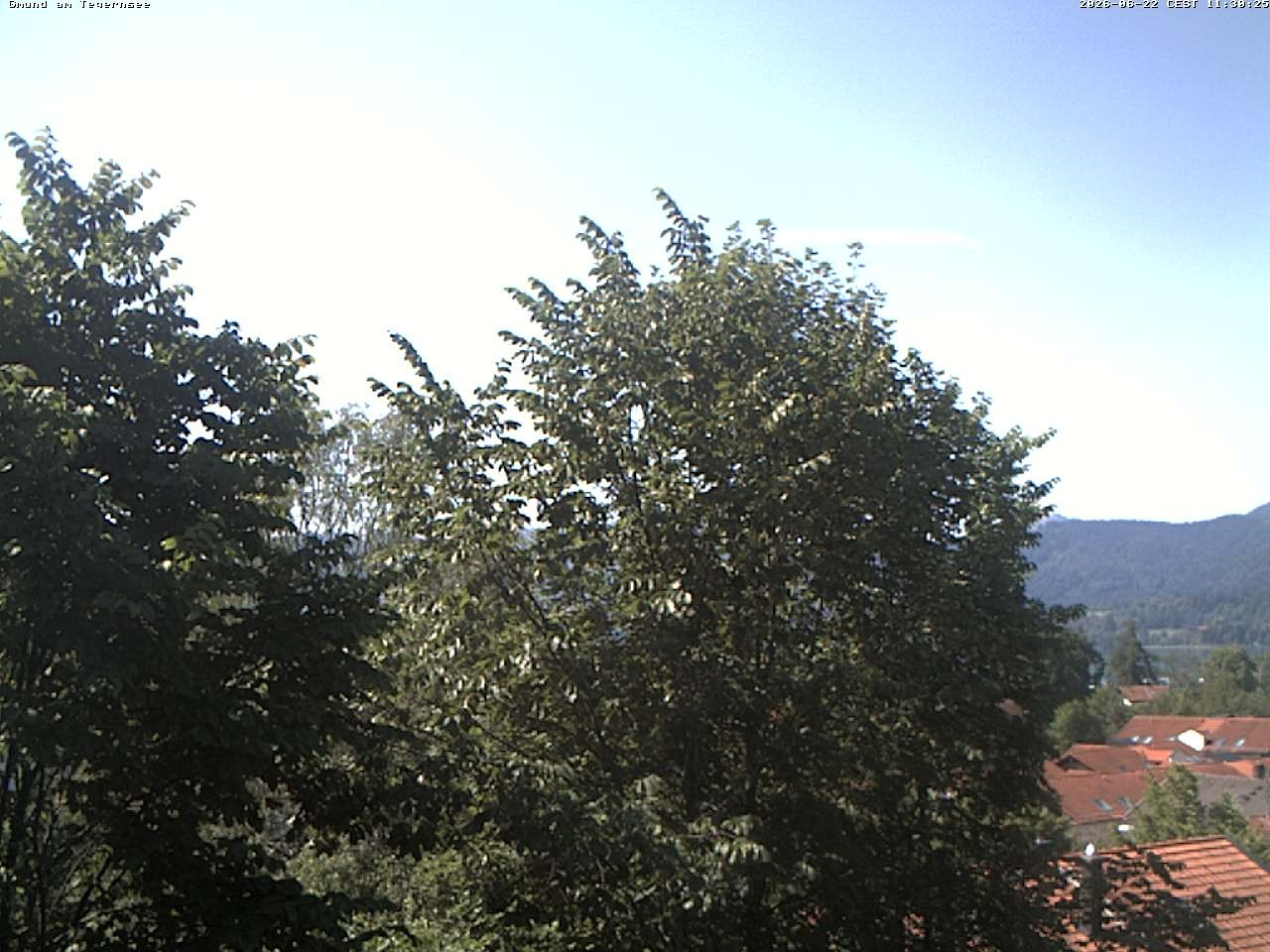 Archiv Foto Webcam Gmund am Tegernsee - Blick nach Süden