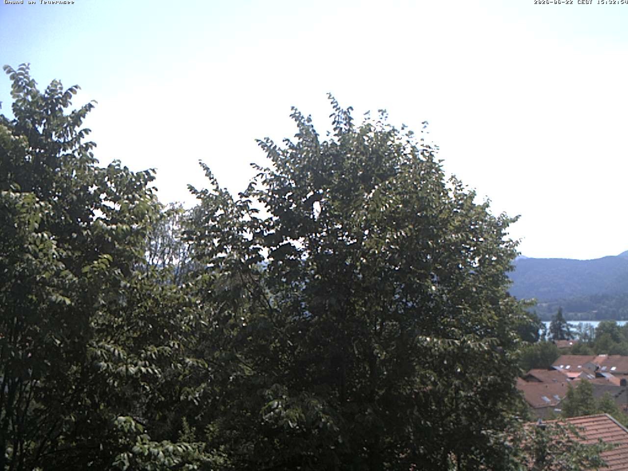 Archiv Foto Webcam Gmund am Tegernsee - Blick nach Süden