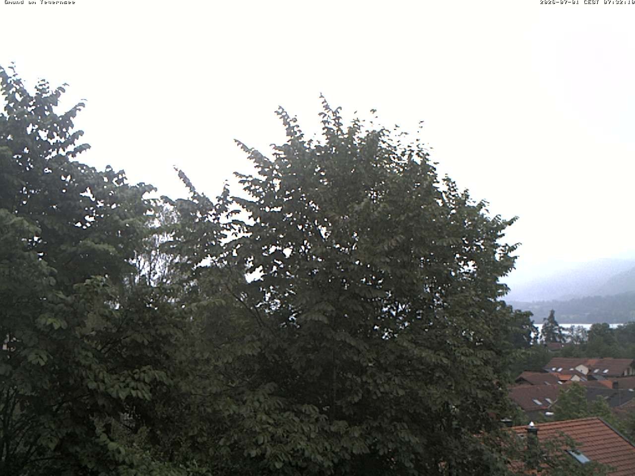 Archiv Foto Webcam Gmund am Tegernsee - Blick nach Süden