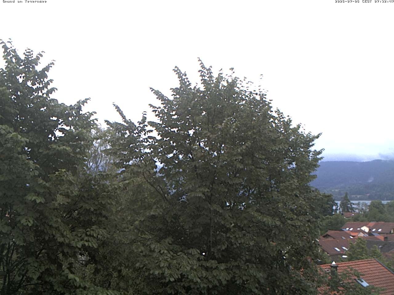 Archiv Foto Webcam Gmund am Tegernsee - Blick nach Süden