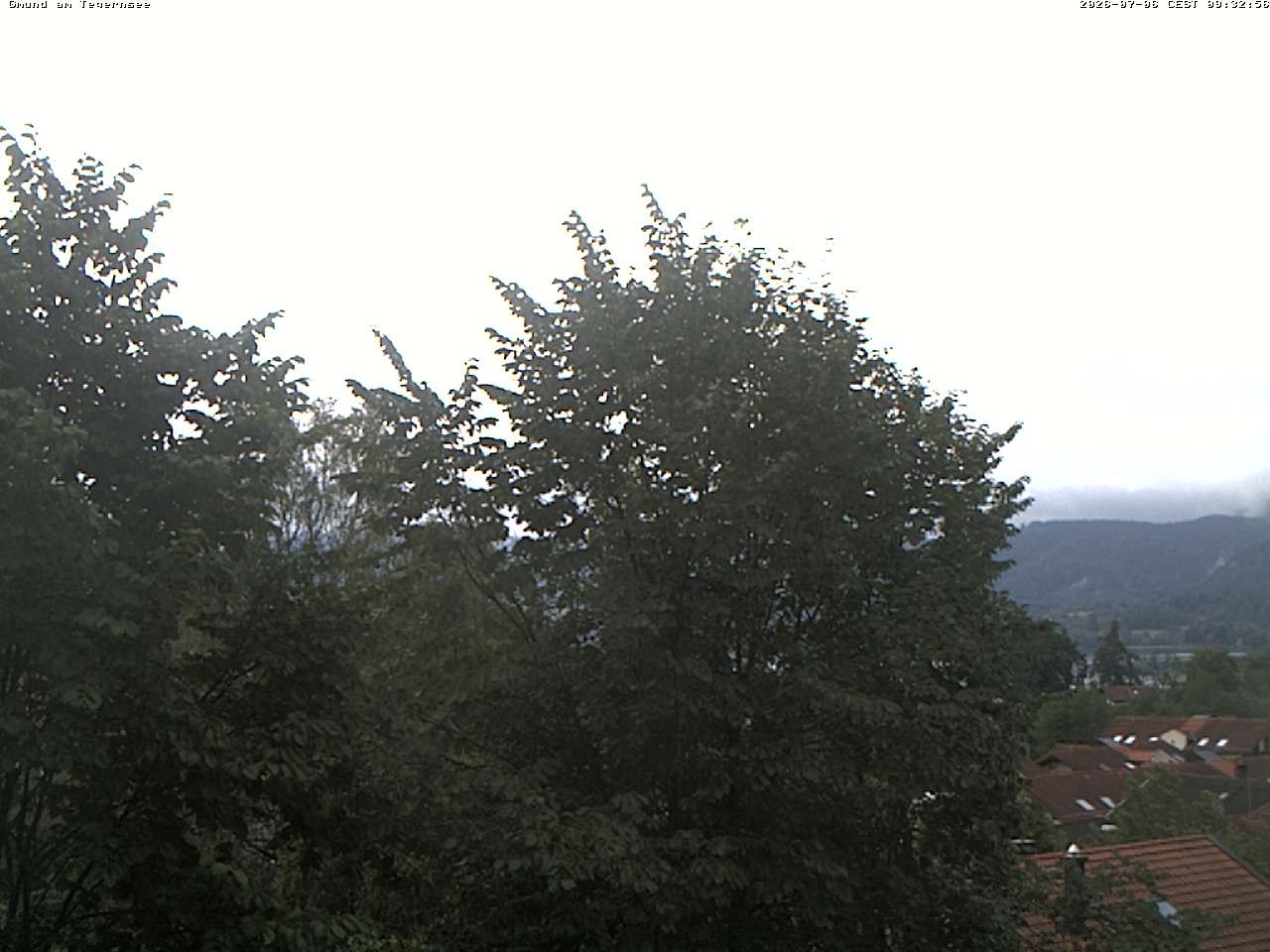 Archiv Foto Webcam Gmund am Tegernsee - Blick nach Süden