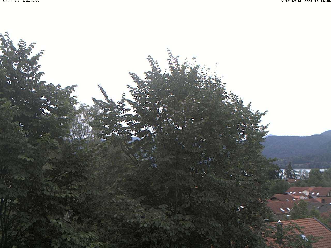 Archiv Foto Webcam Gmund am Tegernsee - Blick nach Süden