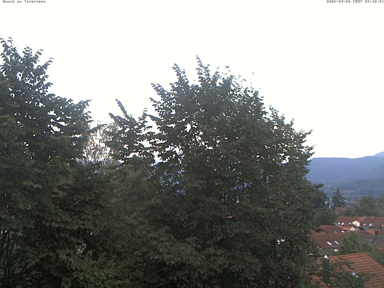 Archiv Foto Webcam Gmund am Tegernsee - Blick nach Süden