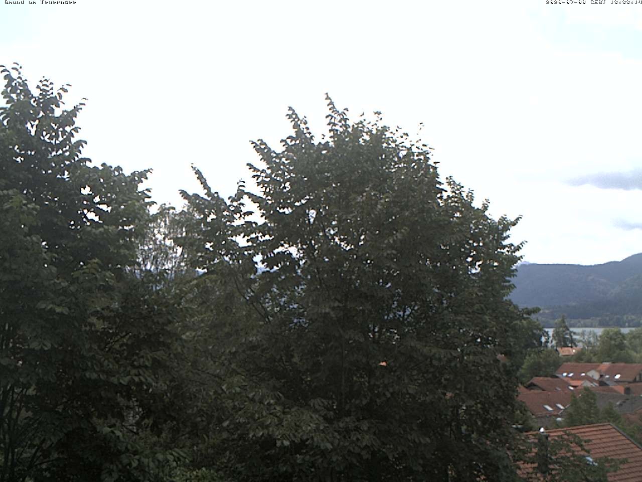 Archiv Foto Webcam Gmund am Tegernsee - Blick nach Süden