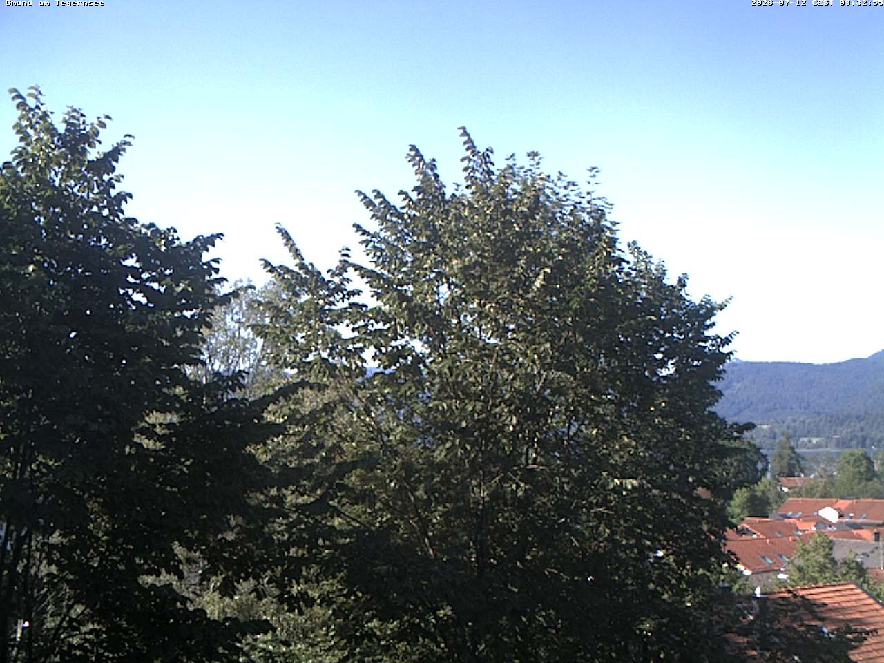 Archiv Foto Webcam Gmund am Tegernsee - Blick nach Süden