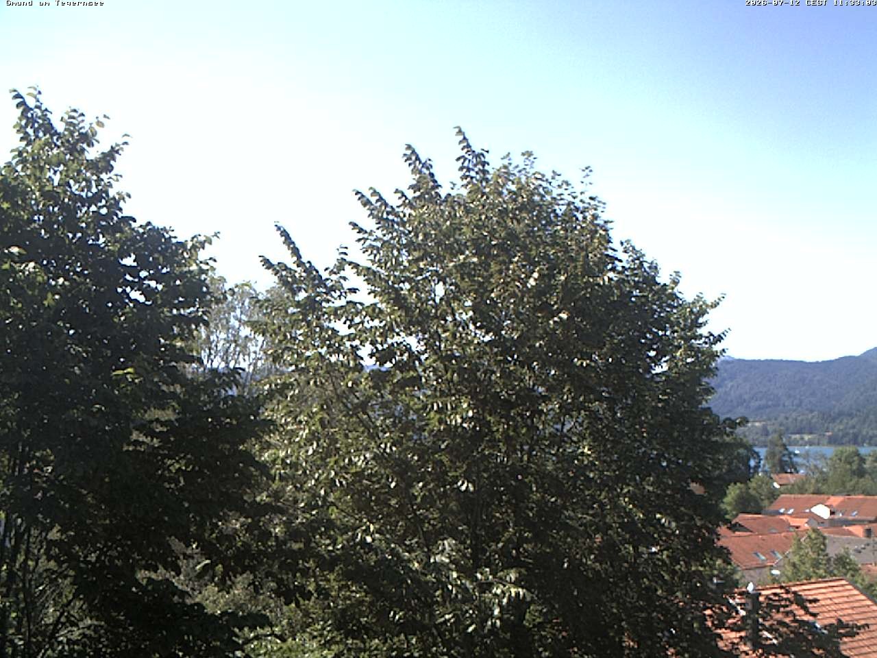 Archiv Foto Webcam Gmund am Tegernsee - Blick nach Süden