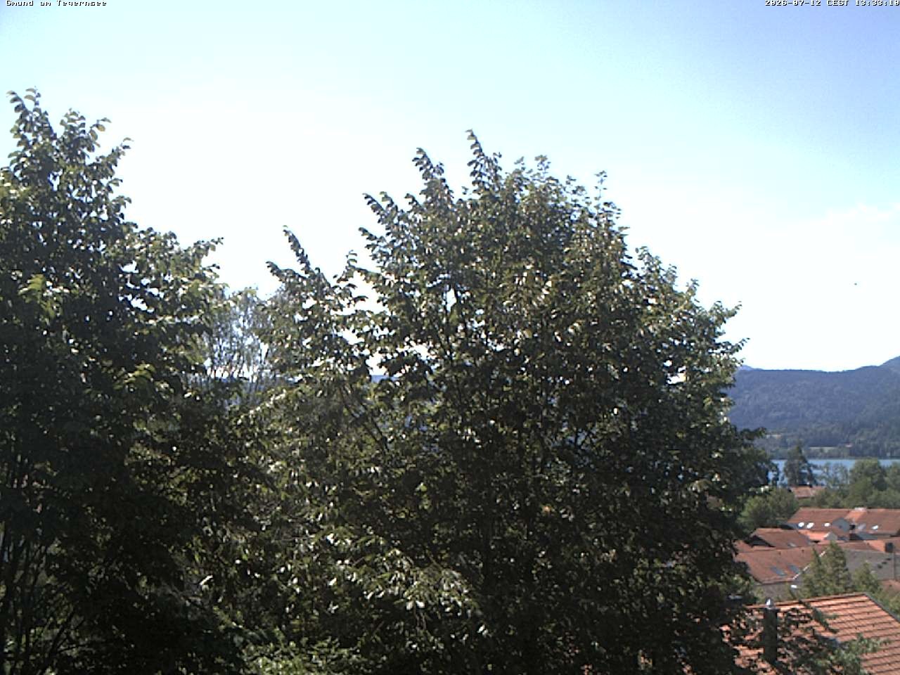 Archiv Foto Webcam Gmund am Tegernsee - Blick nach Süden