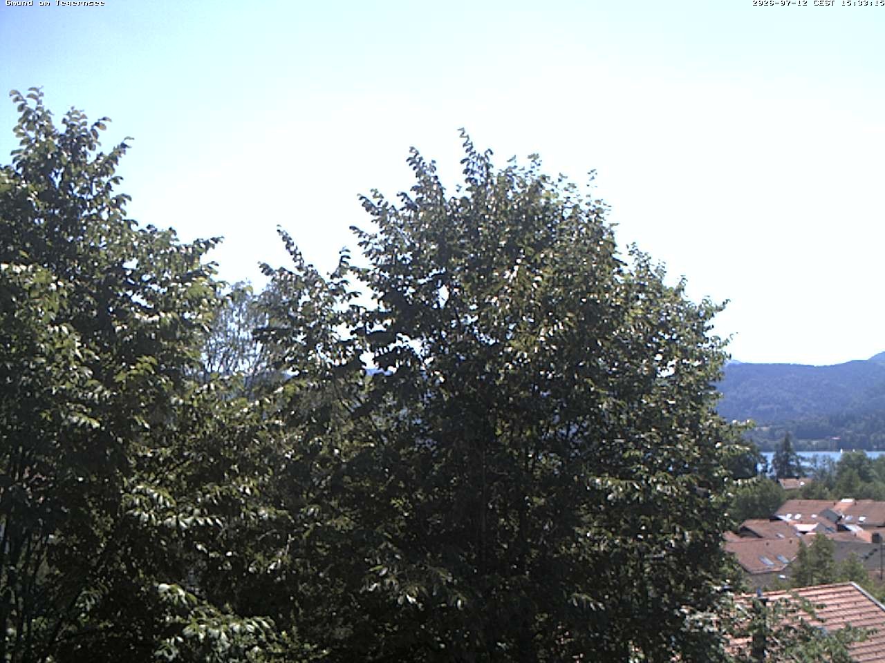 Archiv Foto Webcam Gmund am Tegernsee - Blick nach Süden
