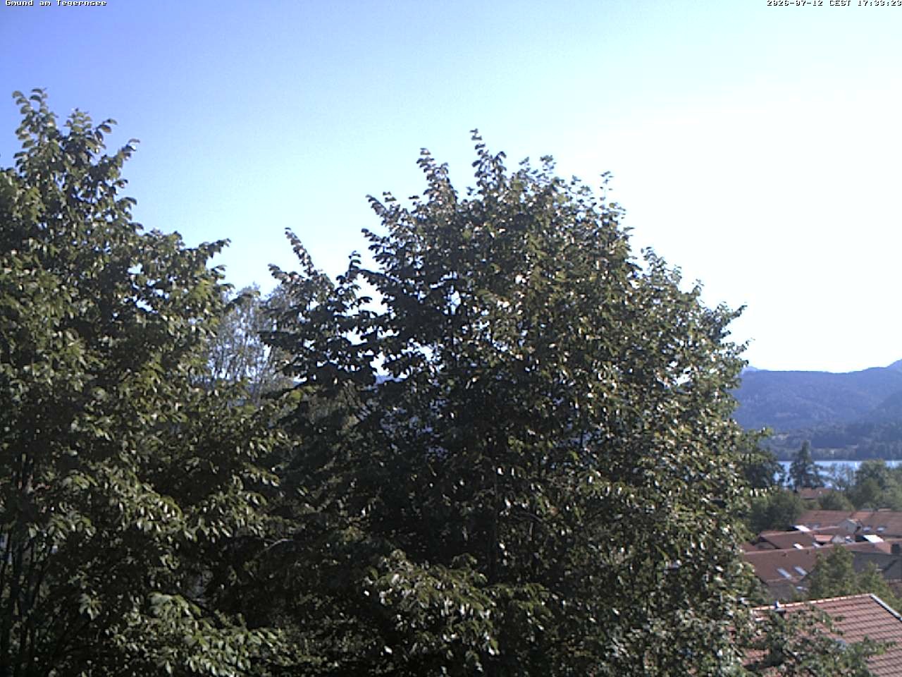 Archiv Foto Webcam Gmund am Tegernsee - Blick nach Süden