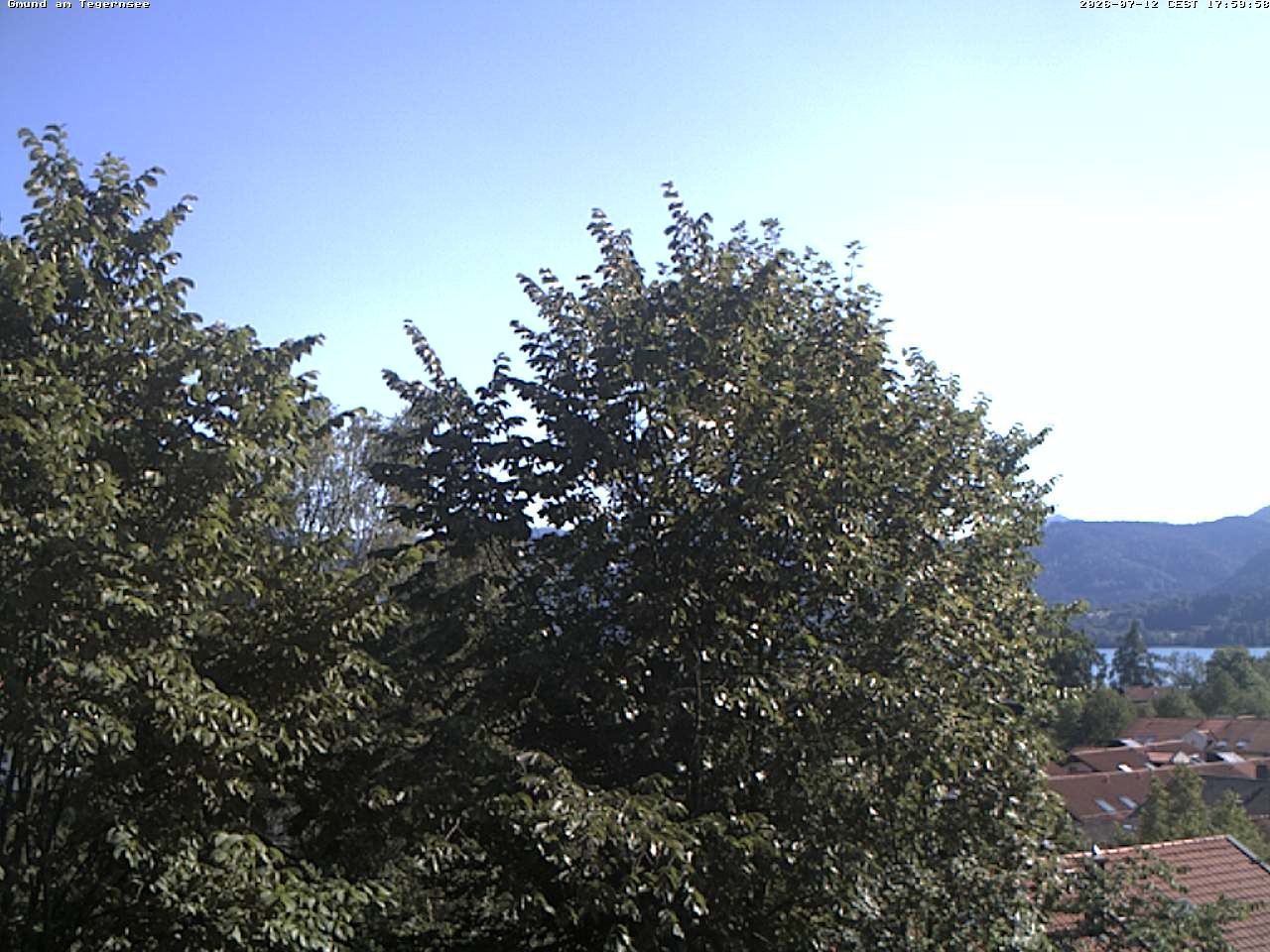 Archiv Foto Webcam Gmund am Tegernsee - Blick nach Süden