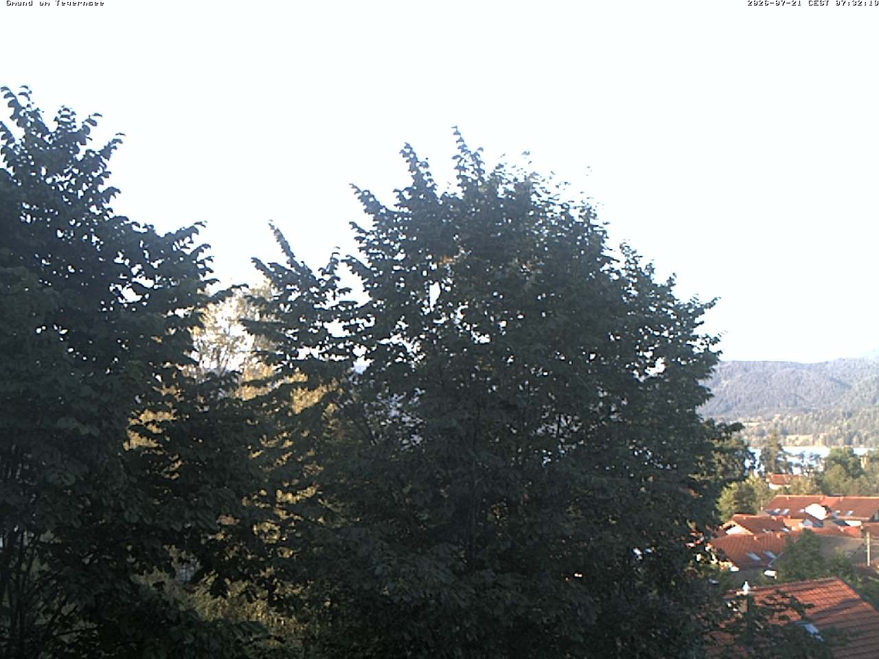 Archiv Foto Webcam Gmund am Tegernsee - Blick nach Süden
