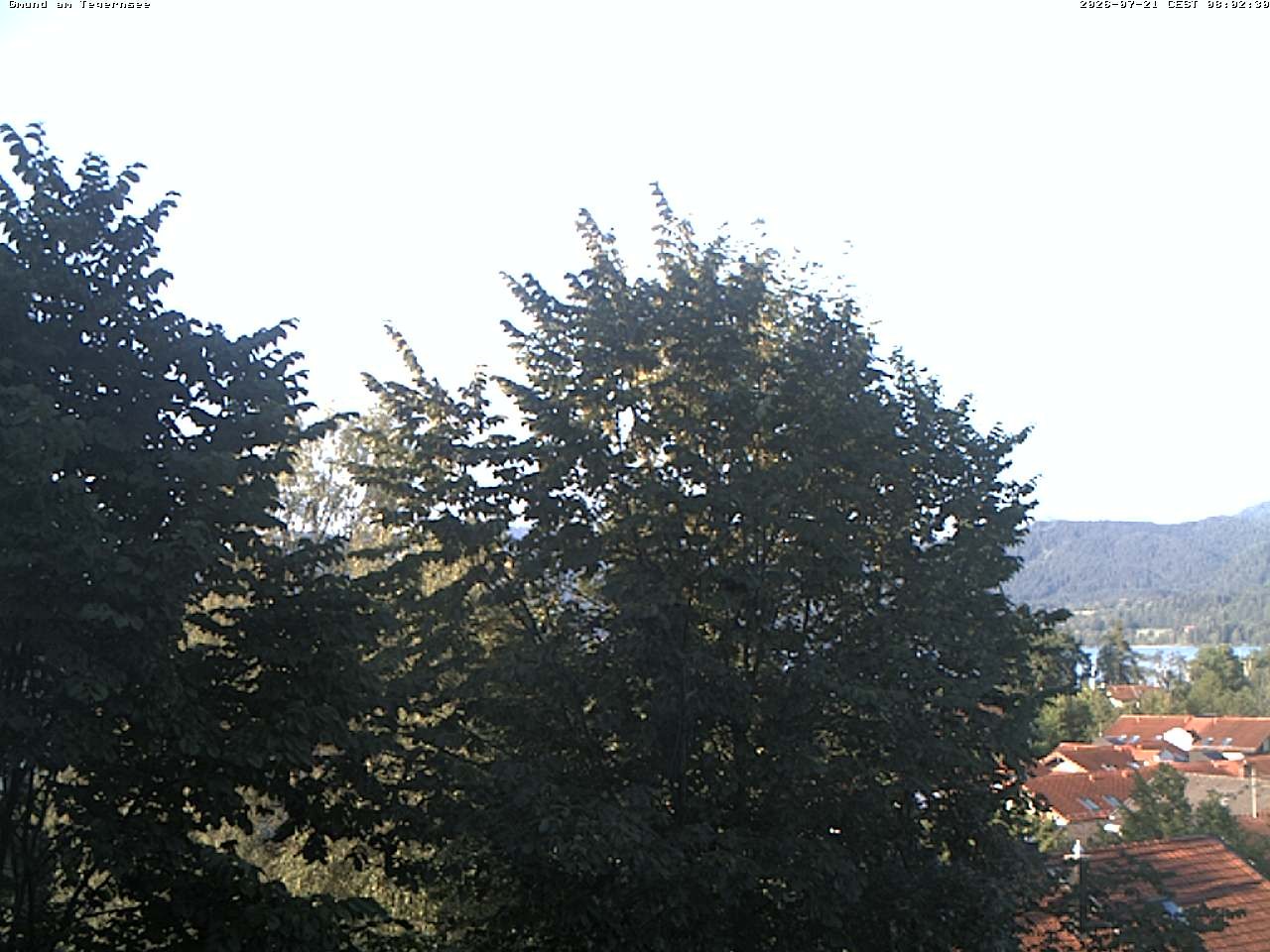 Archiv Foto Webcam Gmund am Tegernsee - Blick nach Süden