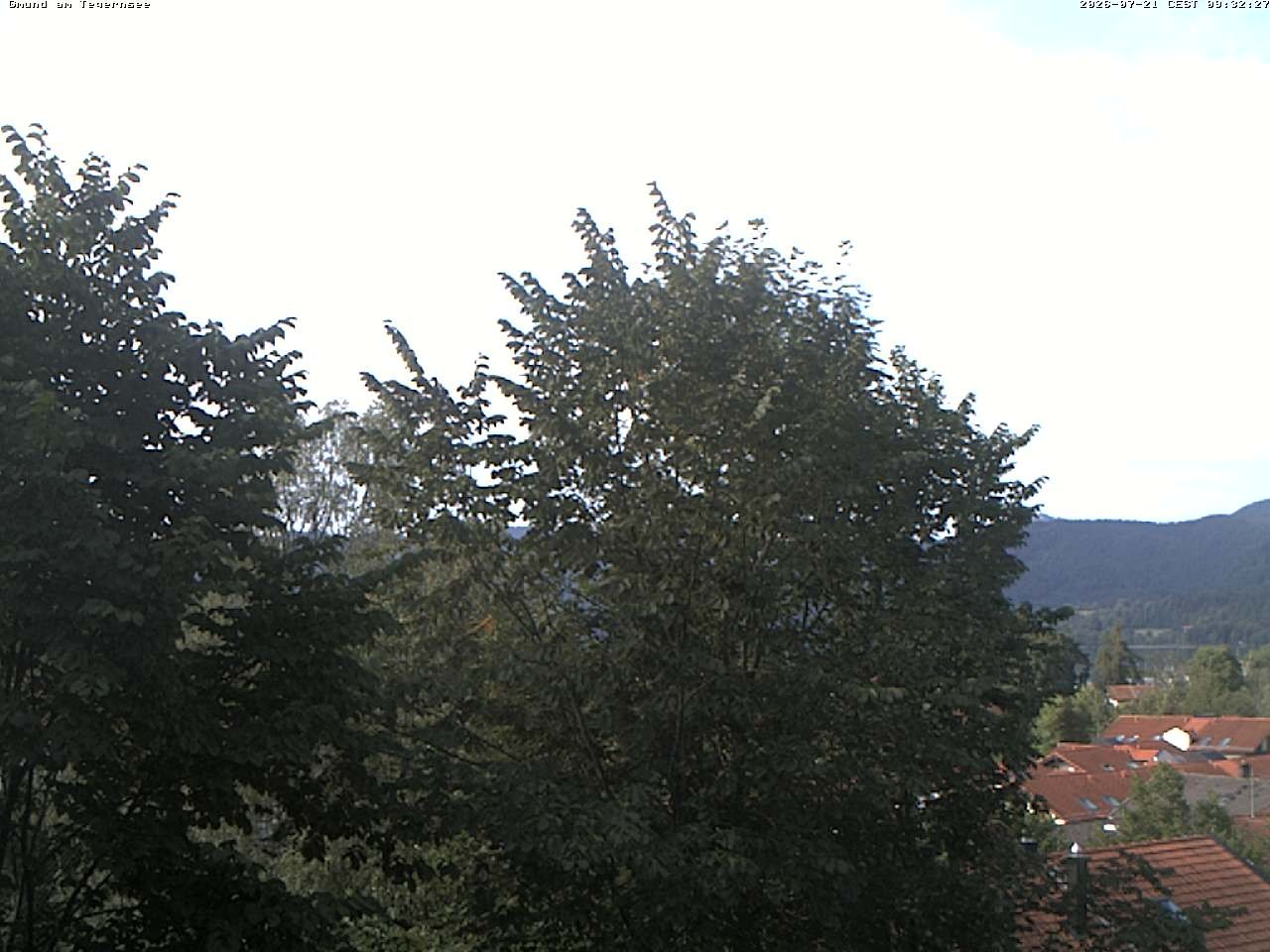 Archiv Foto Webcam Gmund am Tegernsee - Blick nach Süden