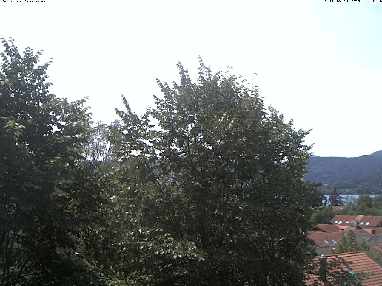 Archiv Foto Webcam Gmund am Tegernsee - Blick nach Süden
