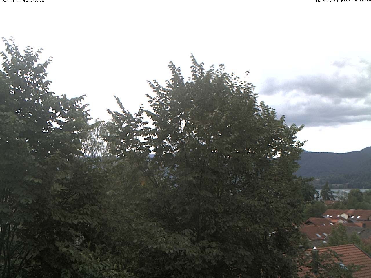 Archiv Foto Webcam Gmund am Tegernsee - Blick nach Süden