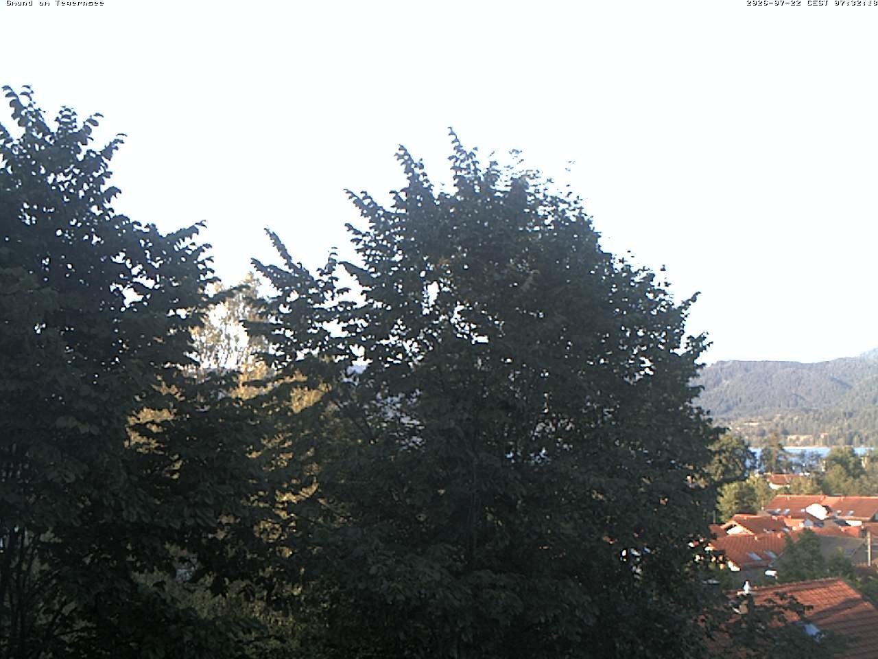 Archiv Foto Webcam Gmund am Tegernsee - Blick nach Süden
