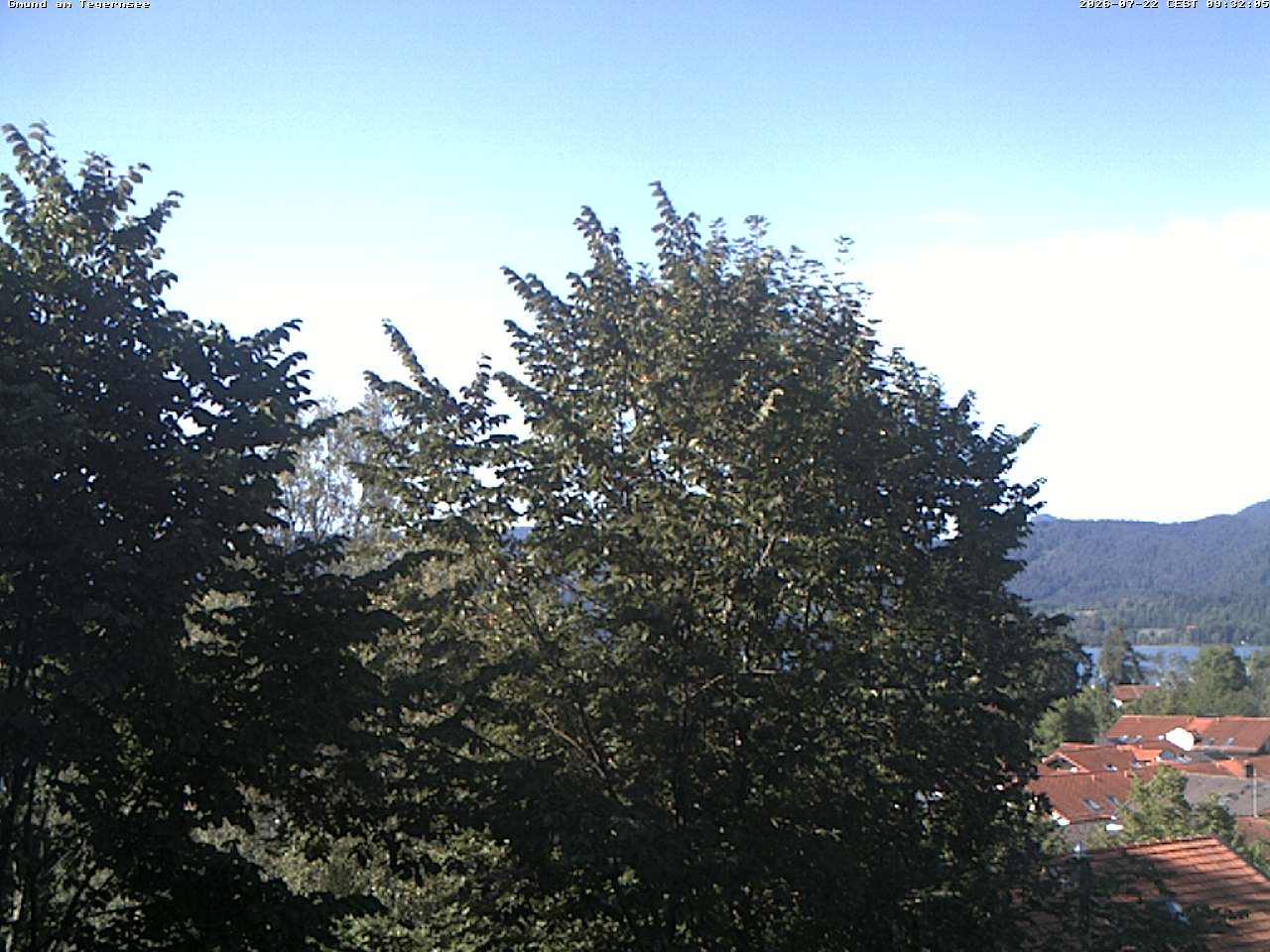Archiv Foto Webcam Gmund am Tegernsee - Blick nach Süden