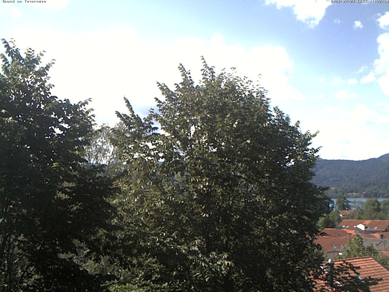 Archiv Foto Webcam Gmund am Tegernsee - Blick nach Süden