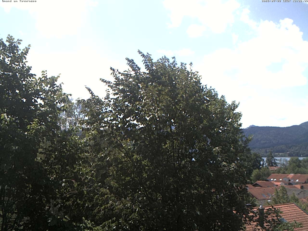 Archiv Foto Webcam Gmund am Tegernsee - Blick nach Süden