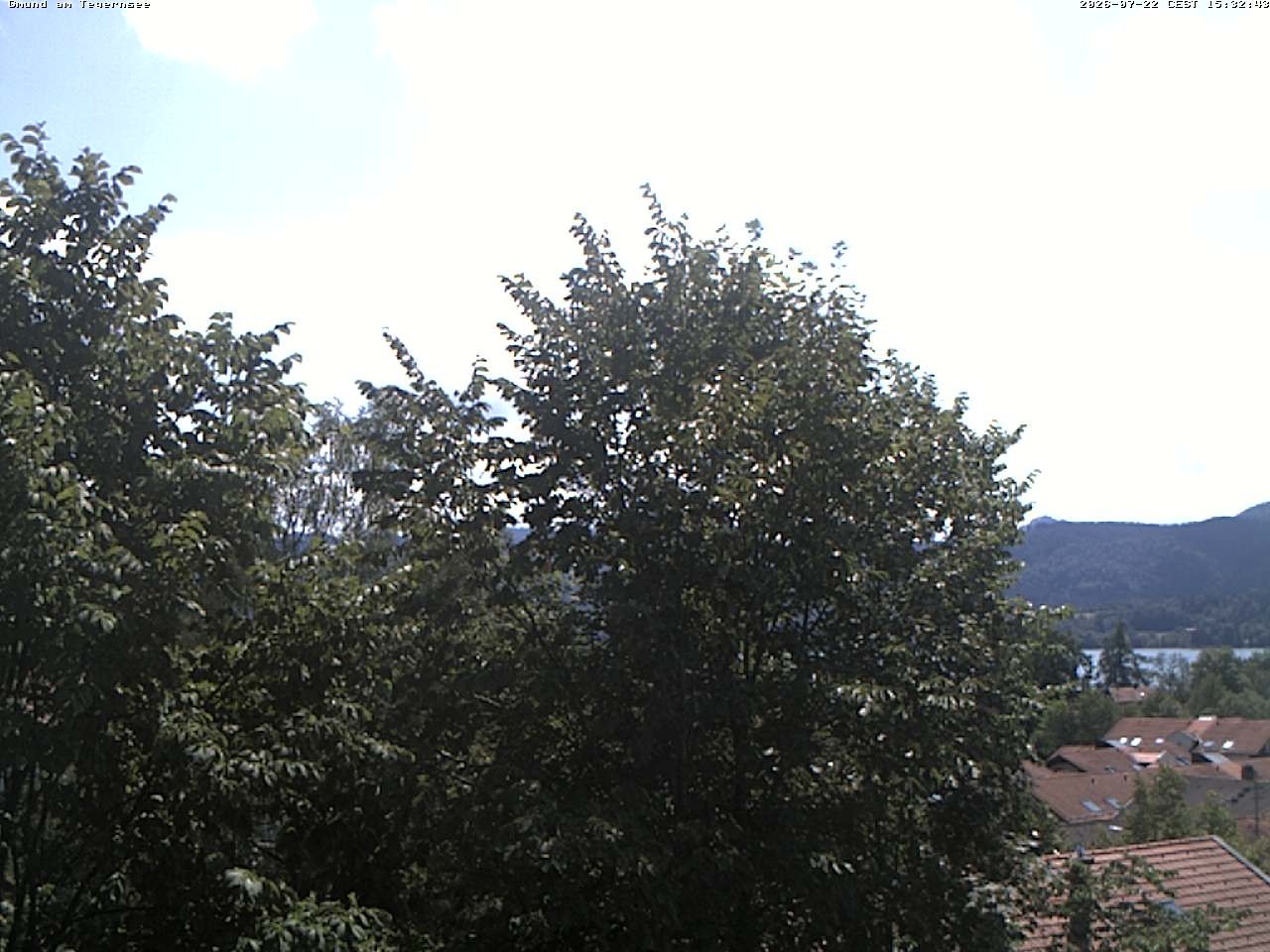 Archiv Foto Webcam Gmund am Tegernsee - Blick nach Süden