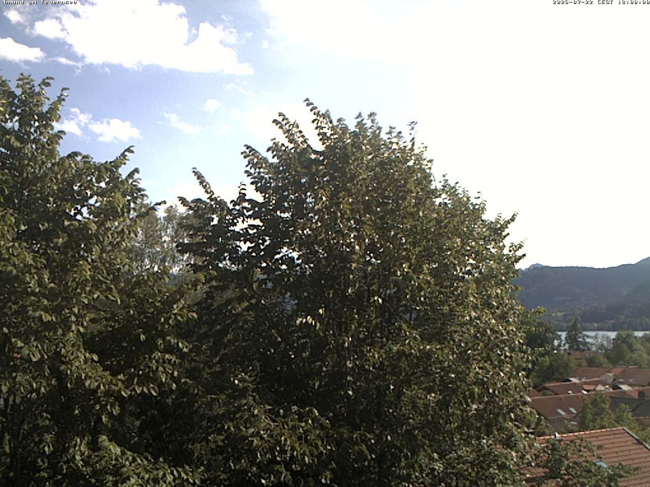 Archiv Foto Webcam Gmund am Tegernsee - Blick nach Süden