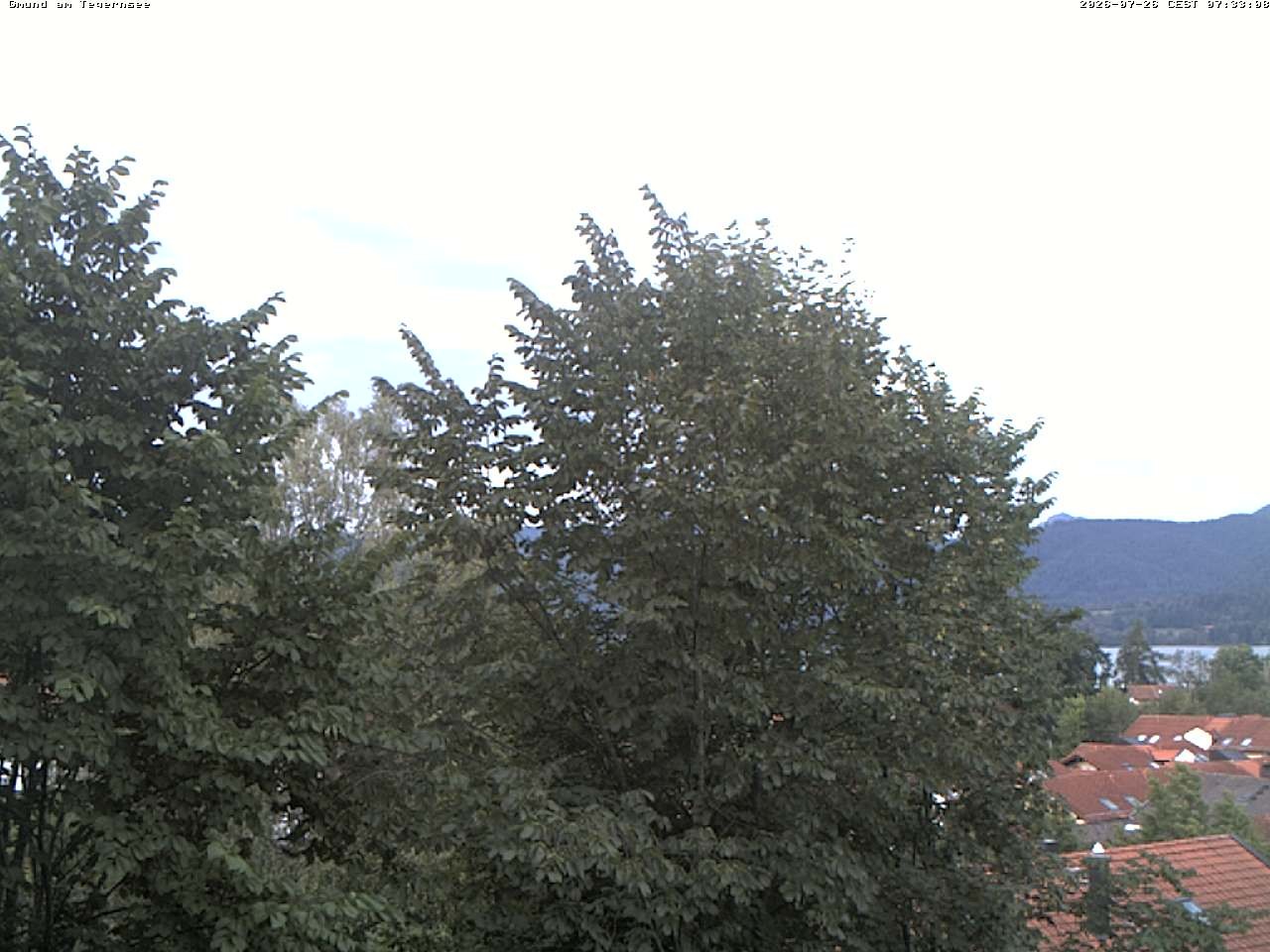 Archiv Foto Webcam Gmund am Tegernsee - Blick nach Süden