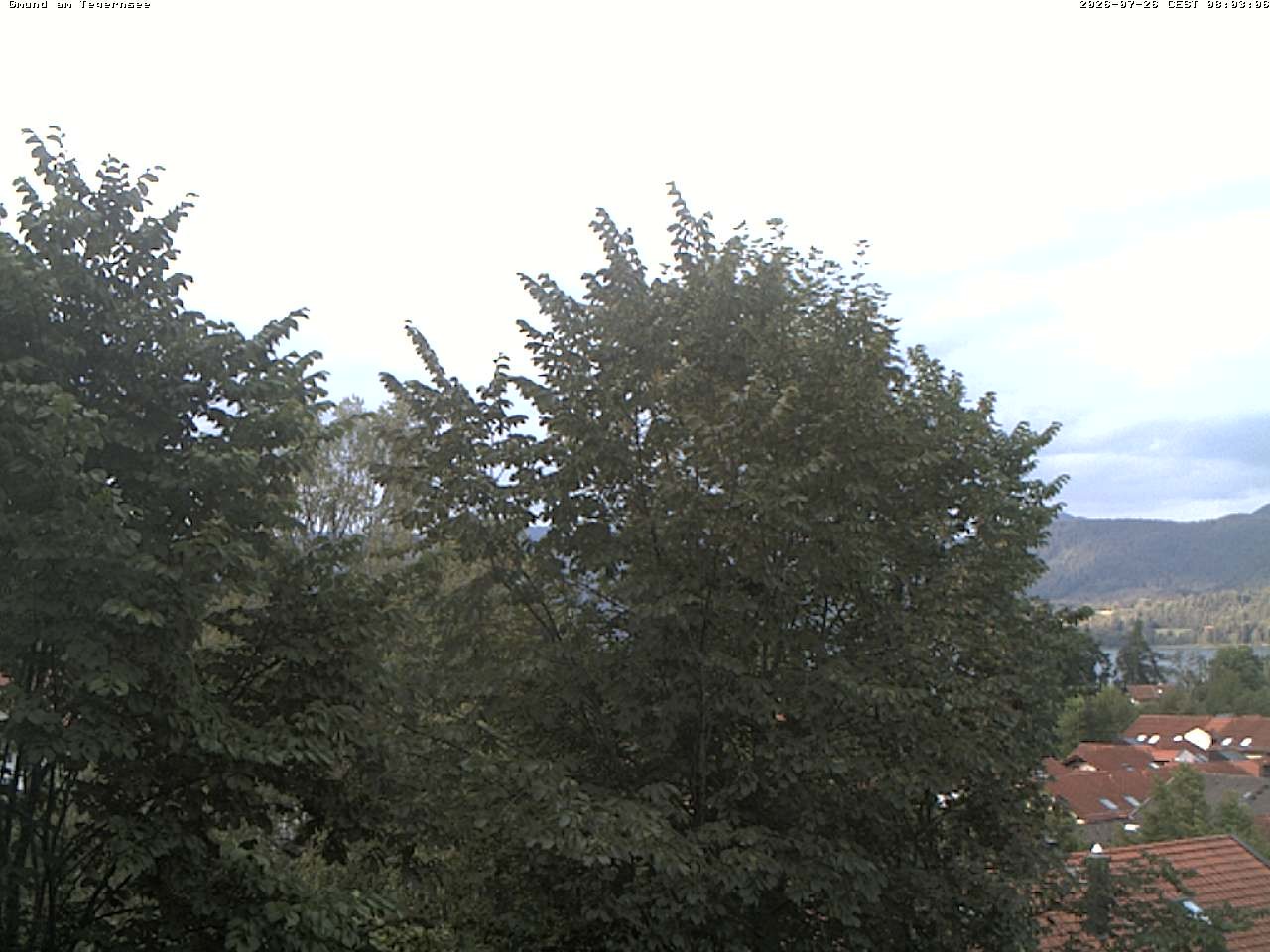 Archiv Foto Webcam Gmund am Tegernsee - Blick nach Süden