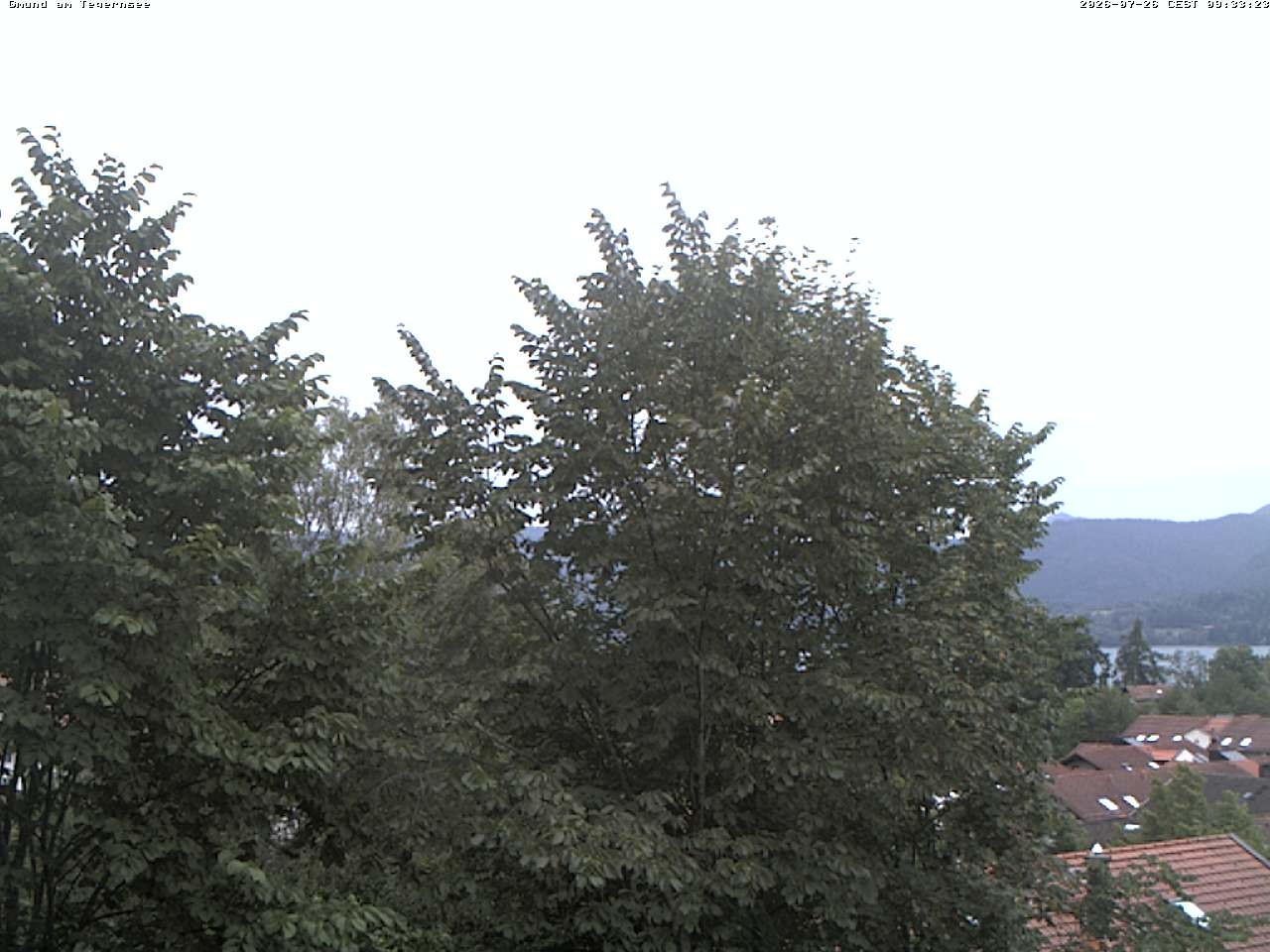 Archiv Foto Webcam Gmund am Tegernsee - Blick nach Süden