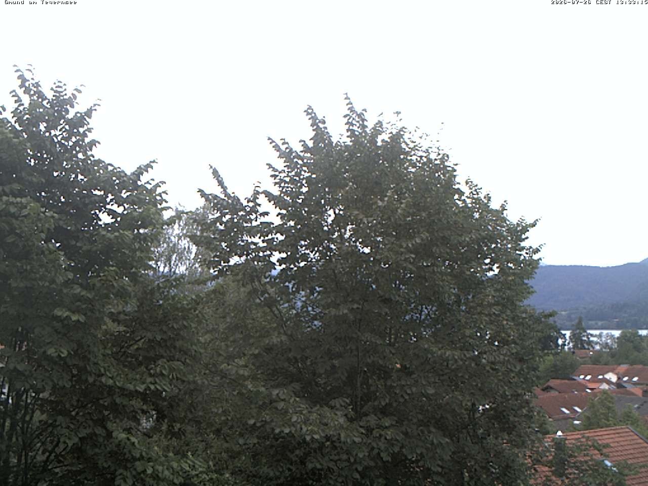 Archiv Foto Webcam Gmund am Tegernsee - Blick nach Süden