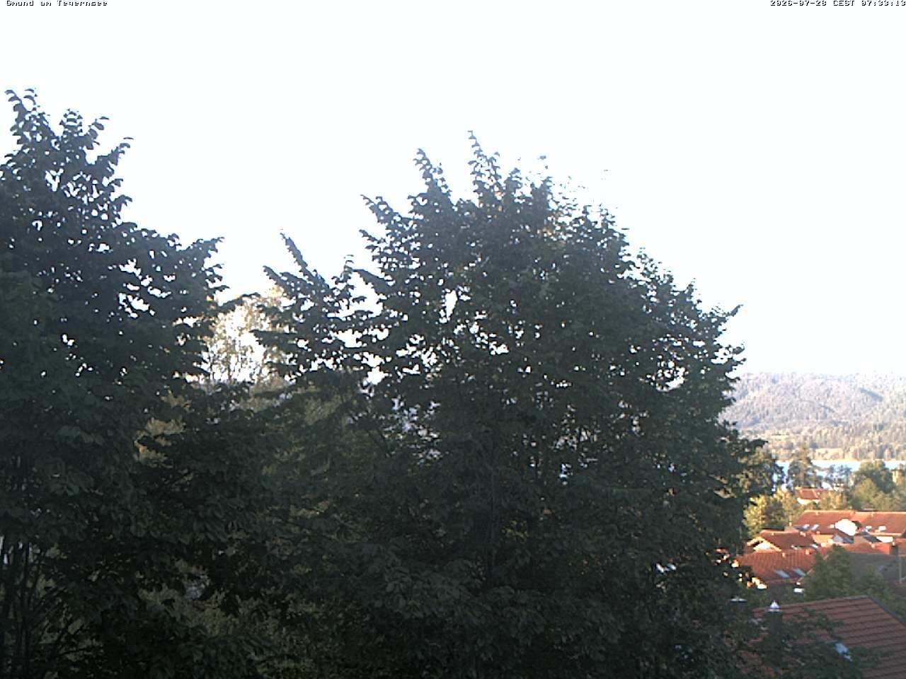 Archiv Foto Webcam Gmund am Tegernsee - Blick nach Süden