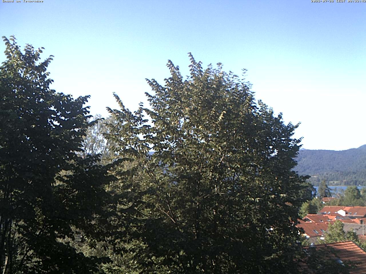 Archiv Foto Webcam Gmund am Tegernsee - Blick nach Süden