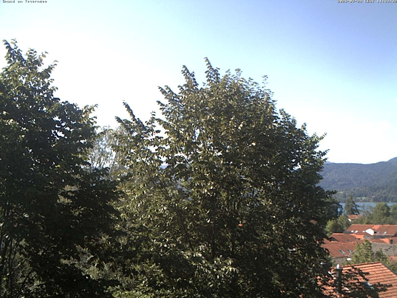 Archiv Foto Webcam Gmund am Tegernsee - Blick nach Süden
