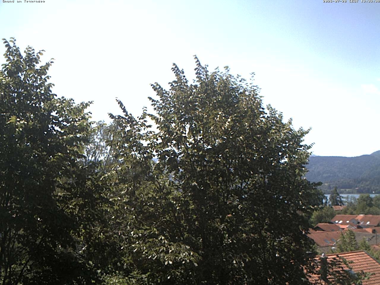 Archiv Foto Webcam Gmund am Tegernsee - Blick nach Süden