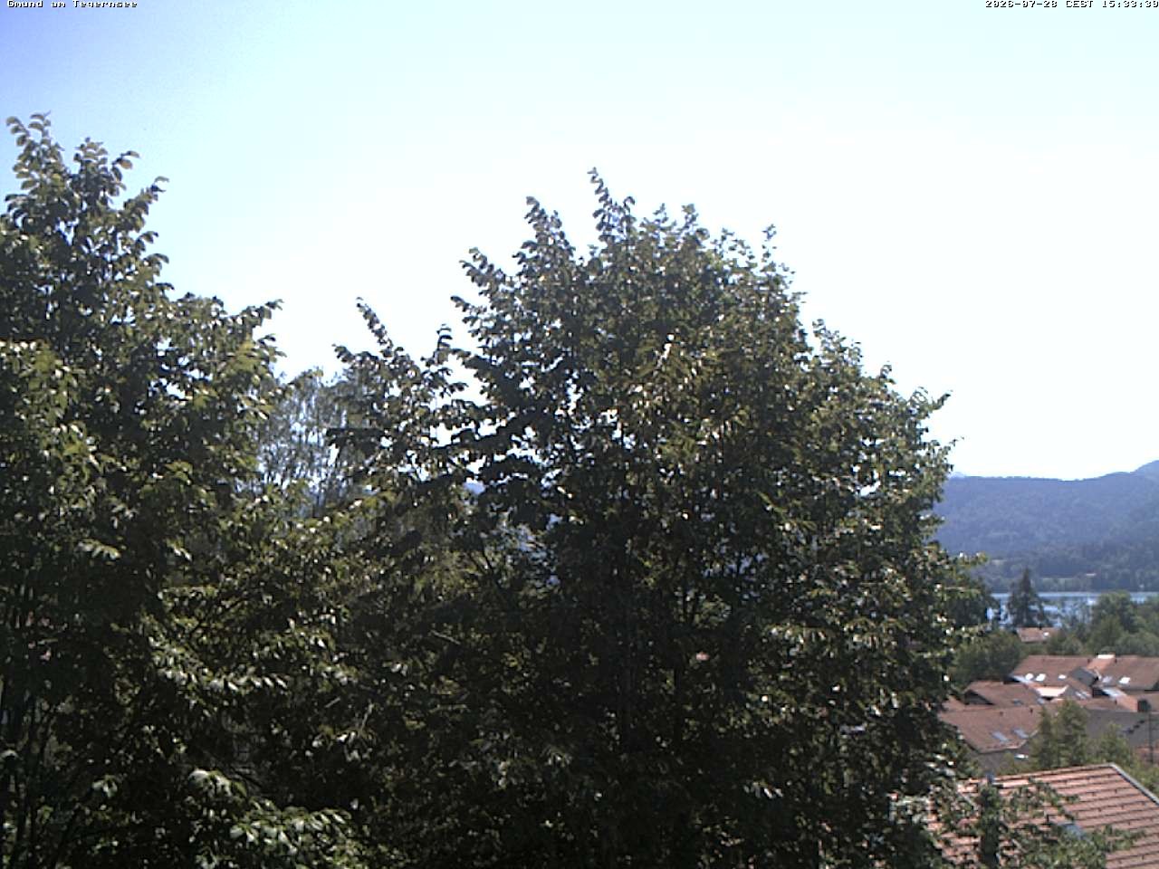 Archiv Foto Webcam Gmund am Tegernsee - Blick nach Süden