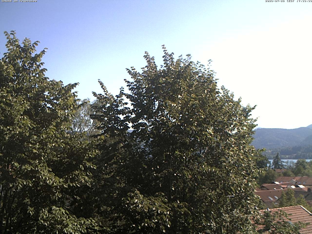 Archiv Foto Webcam Gmund am Tegernsee - Blick nach Süden