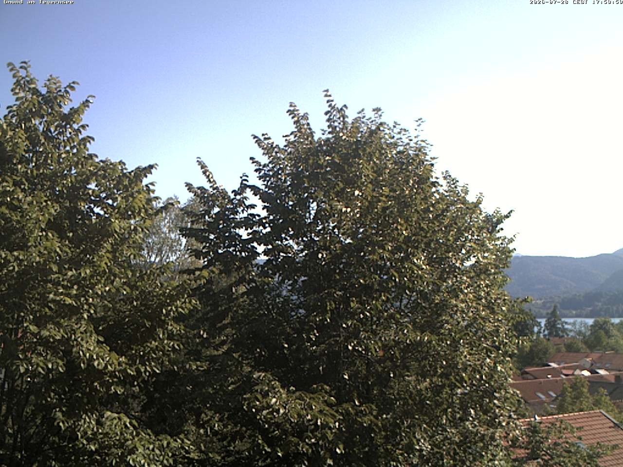 Archiv Foto Webcam Gmund am Tegernsee - Blick nach Süden