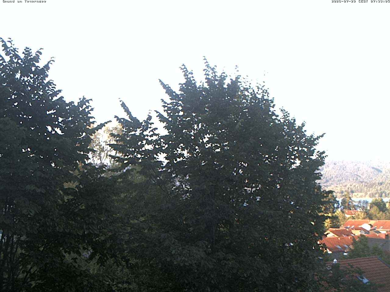 Archiv Foto Webcam Gmund am Tegernsee - Blick nach Süden