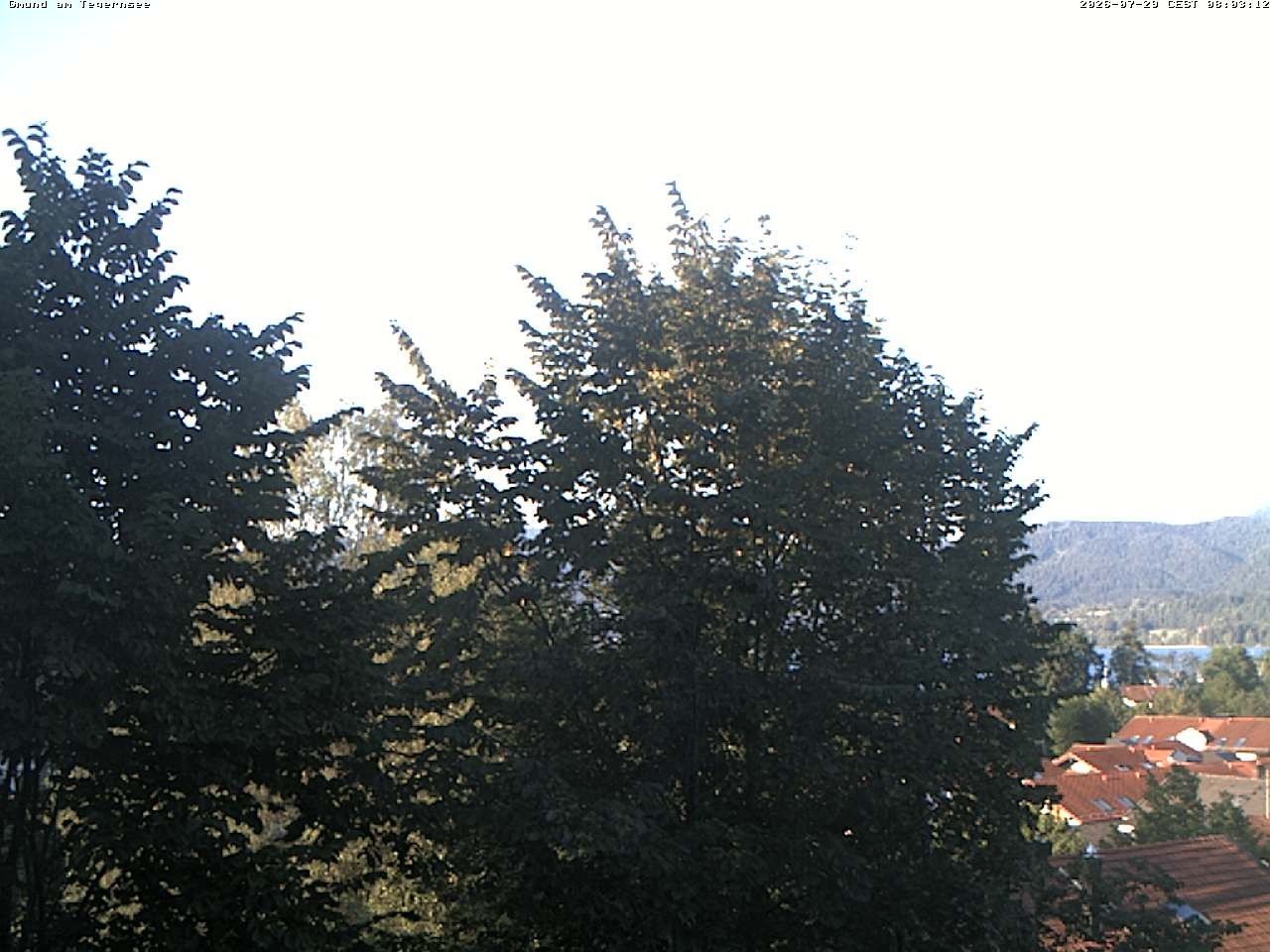 Archiv Foto Webcam Gmund am Tegernsee - Blick nach Süden