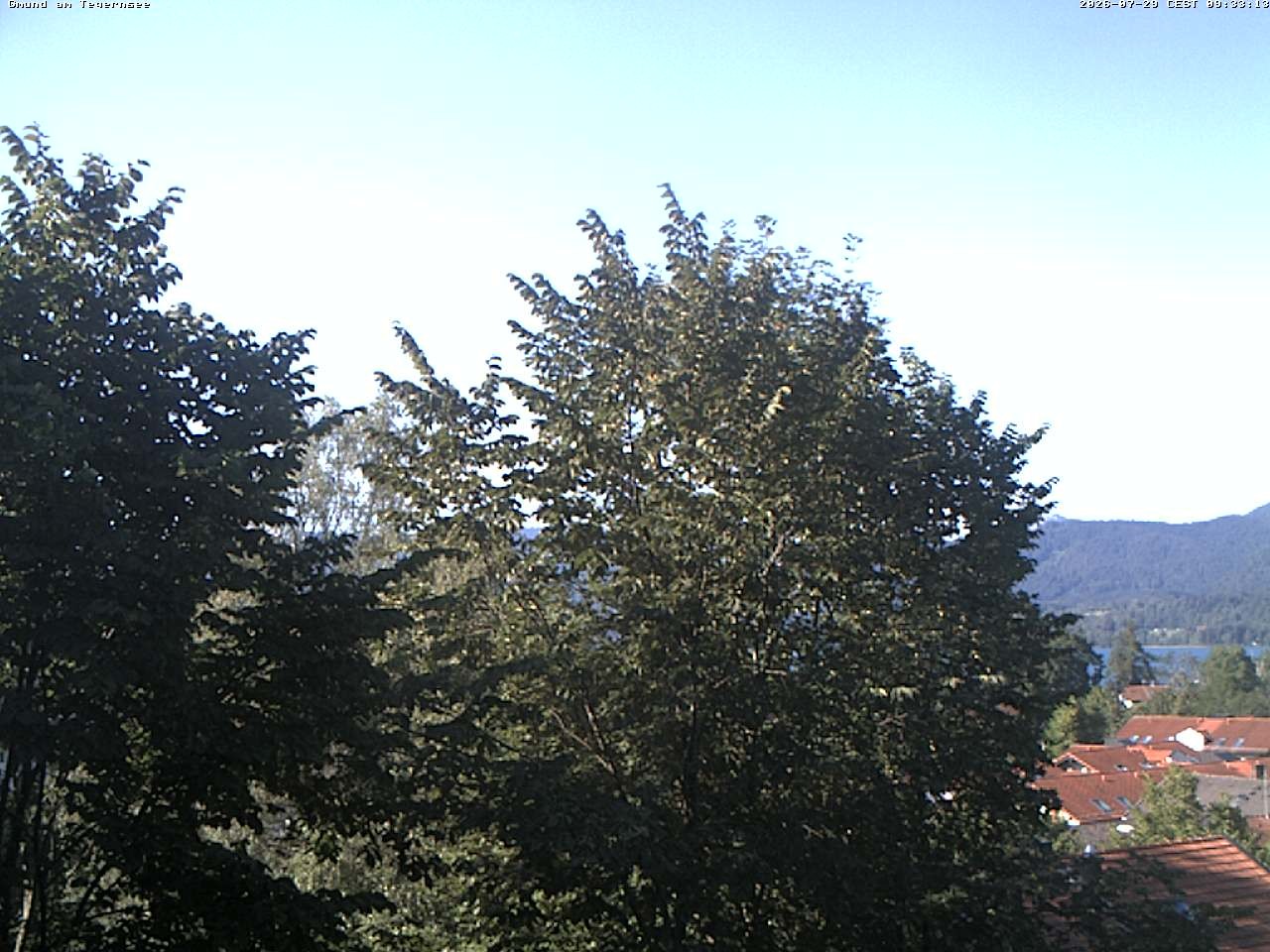 Archiv Foto Webcam Gmund am Tegernsee - Blick nach Süden