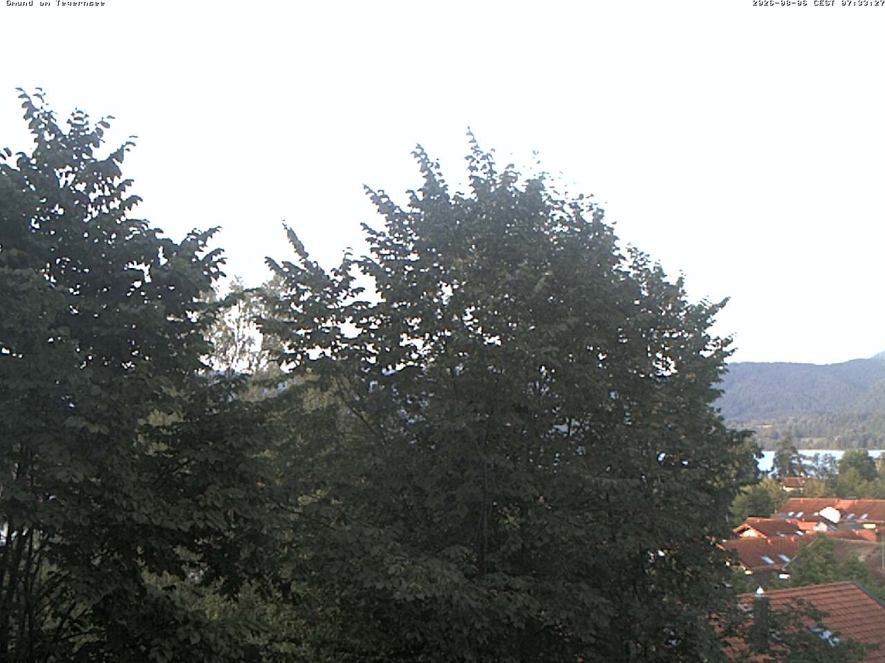 Archiv Foto Webcam Gmund am Tegernsee - Blick nach Süden
