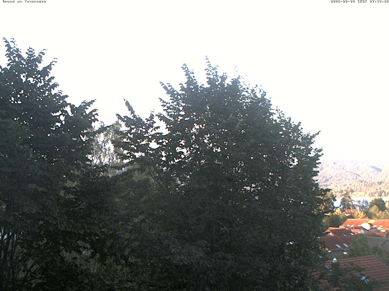 Archiv Foto Webcam Gmund am Tegernsee - Blick nach Süden